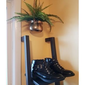 ▪Black Moto-Style Ankle Boots▪